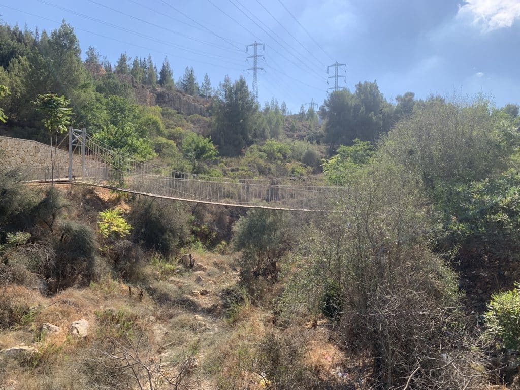 פארק עמק האזרים הגשר התלוי