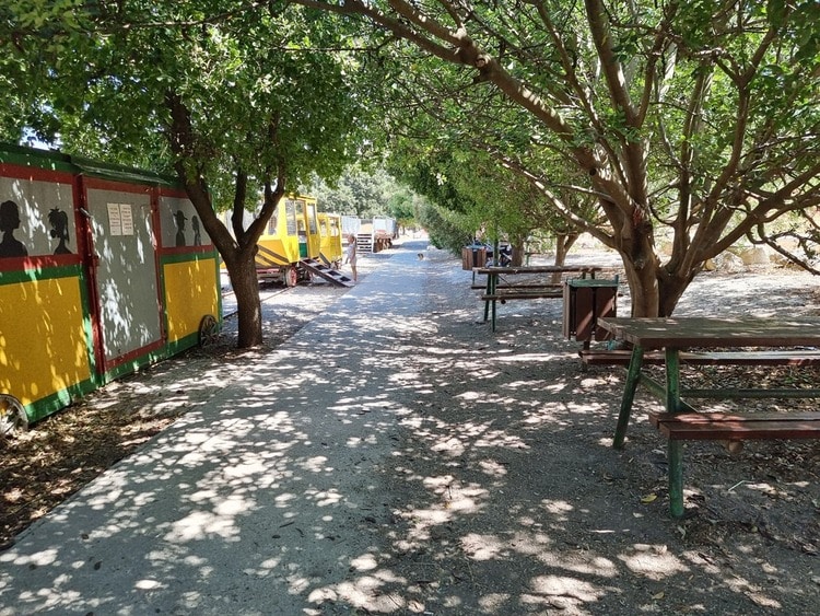 פארק הקטר שולחנות פיקניק
