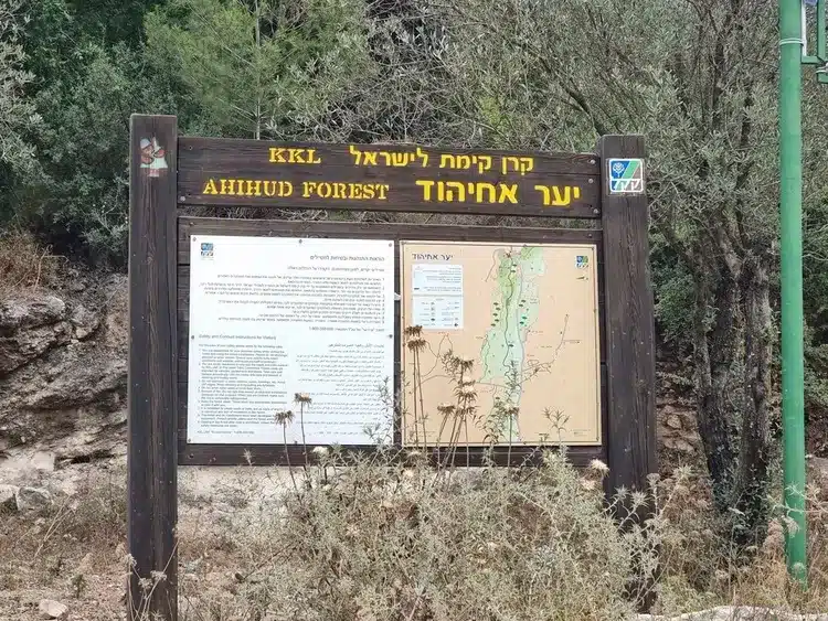 יער אחיהוד מפה
