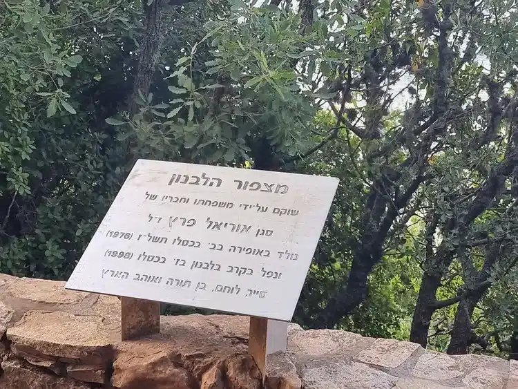 חניון שביל הפסגה מצפור