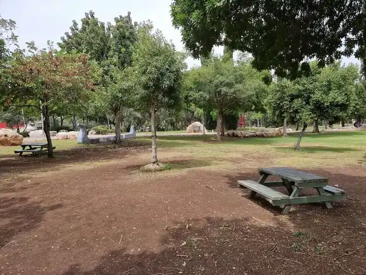 פארק הגליל ע_ש שמעון פרס_ פארק המחצבה שולחנות פיקניק