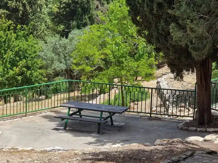 עין גבר שולחנות פיקניק