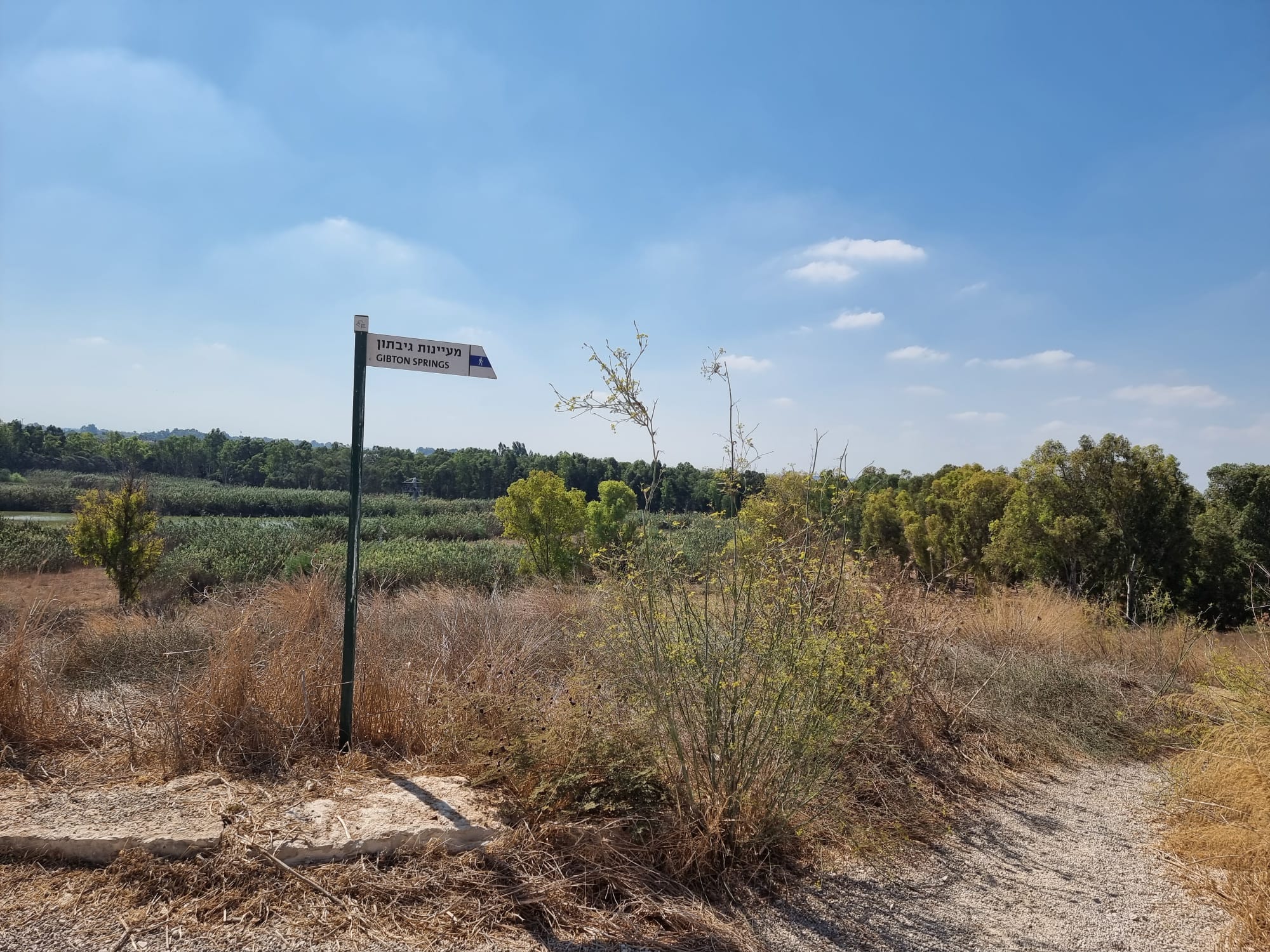 עינות גיבתון שילוט מסלול